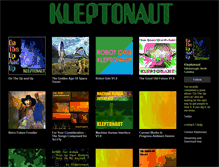 Tablet Screenshot of kleptonaut.com